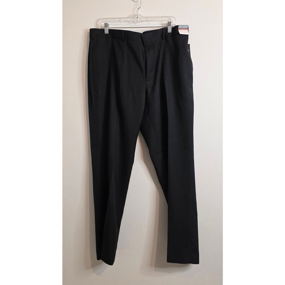 Structure Dress Pants Men's Size 38x30 Slim Fit Black NWT 100% Polyester